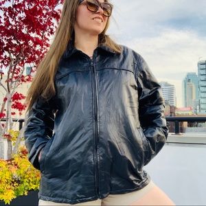 Executive Devision Hand Stitch Genuine Leather Suit Blazer